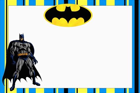 Batman Invitation Template